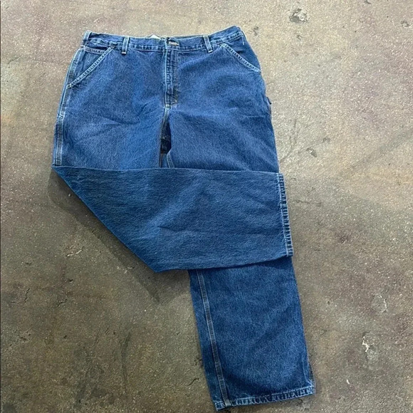 Carhartt Men's Blue Denim Jeans - Picture 2 of 4